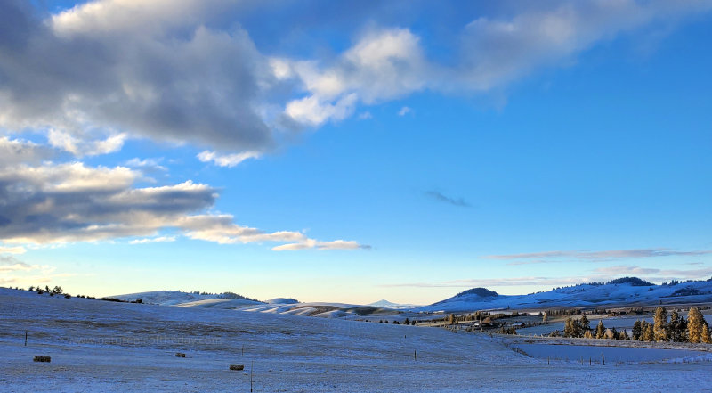 Clouds over the Palouse in Winter