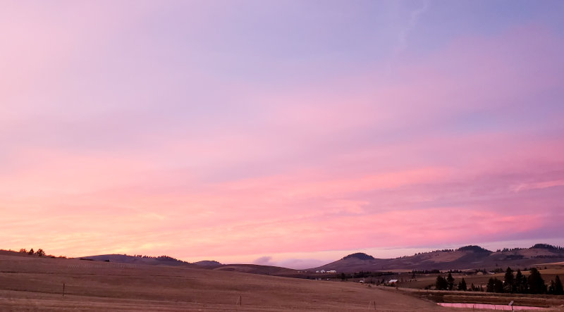 Twilight at Sunset in Idaho and Washington