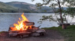 Camping by the lake