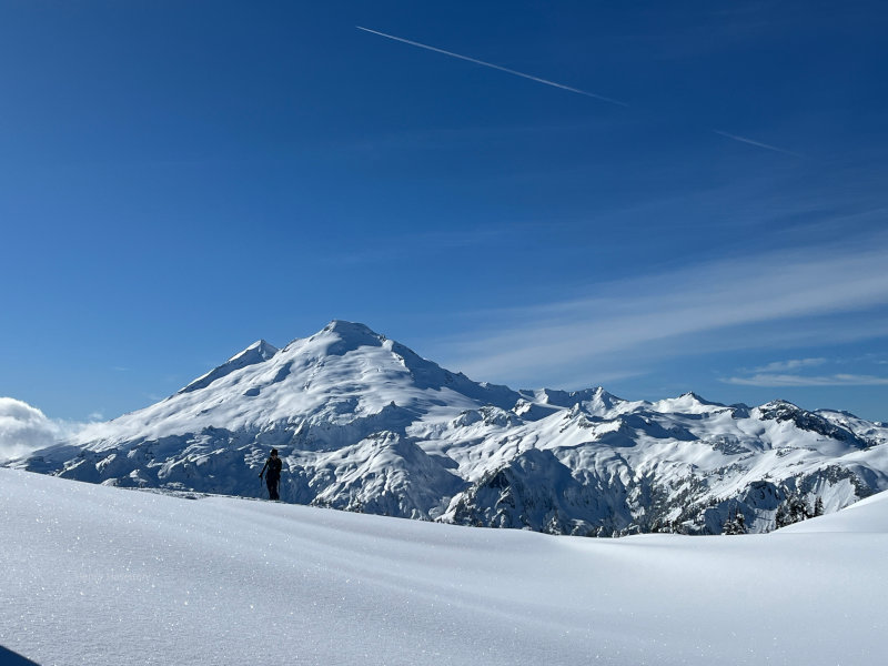 Skiing on Mount Baker, Washington