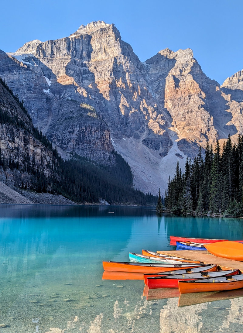 Canoes in Banff